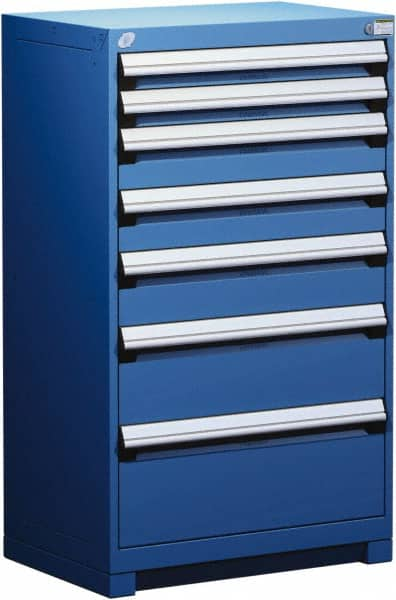 7 Drawer Avalanche Blue Steel Modular Storage Cabinet MPN:R5AEC-4403-055