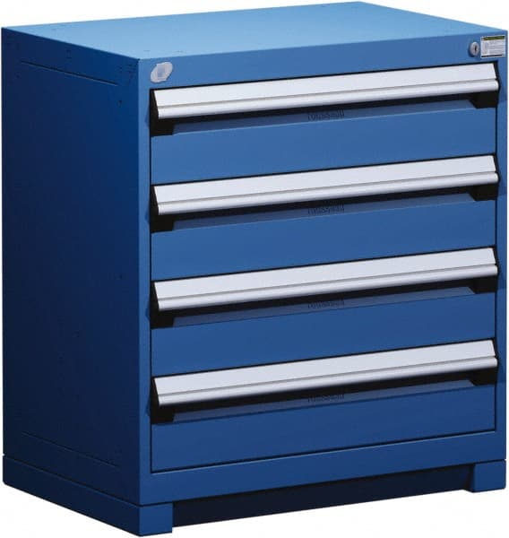 4 Drawer Avalanche Blue Steel Modular Storage Cabinet MPN:R5AEE-2801-055