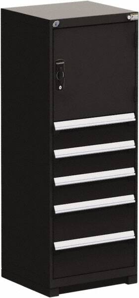 5 Drawer Black Steel Modular Storage Cabinet MPN:R5ADG-5845-091