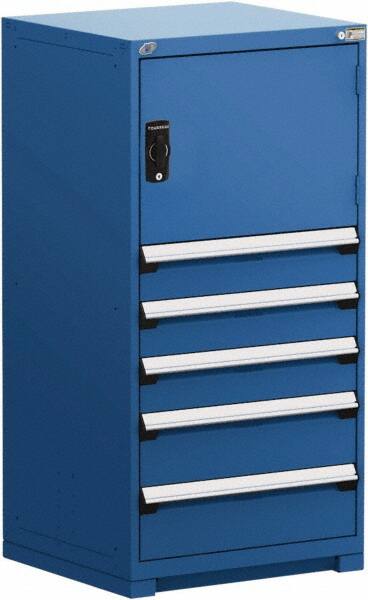 5 Drawer Avalanche Blue Steel Modular Storage Cabinet MPN:R5ADG-5845-055