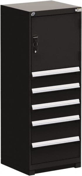 5 Drawer Black Steel Modular Storage Cabinet MPN:R5ADD-5845-091