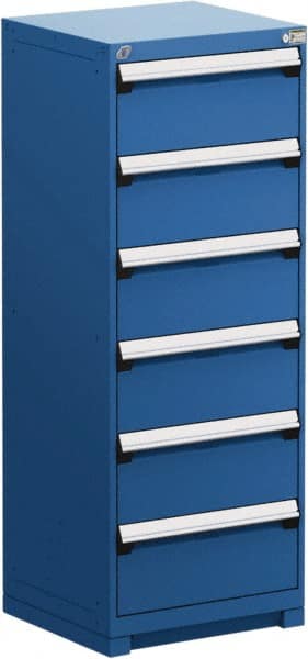 6 Drawer Avalanche Blue Steel Modular Storage Cabinet MPN:R5ADG-5843-055