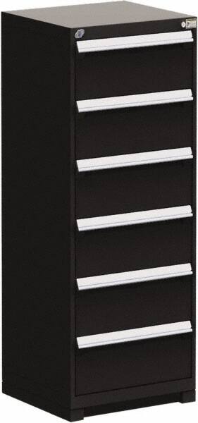 6 Drawer Black Steel Modular Storage Cabinet MPN:R5ADD-5843-091