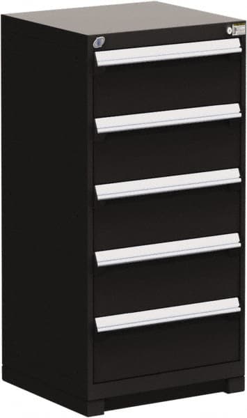 5 Drawer Black Steel Modular Storage Cabinet MPN:R5ADD-4411-091