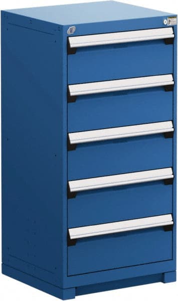 5 Drawer Avalanche Blue Steel Modular Storage Cabinet MPN:R5ADD-4411-055