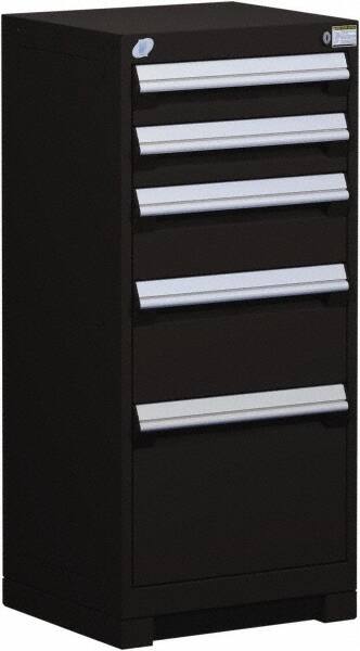 5 Drawer Black Steel Modular Storage Cabinet MPN:R5ACG-3807-091