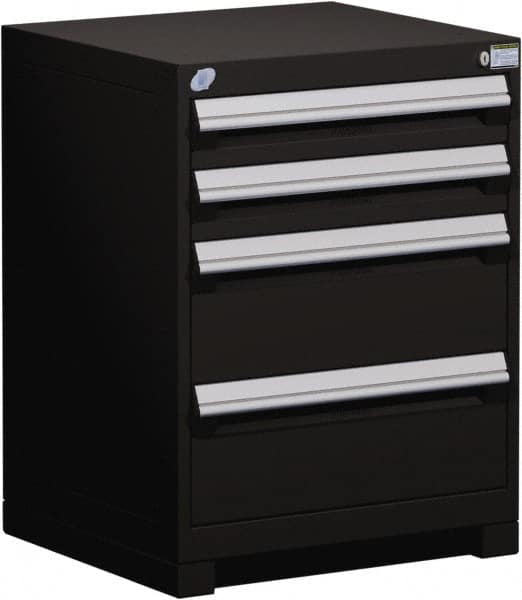 4 Drawer Black Steel Modular Storage Cabinet MPN:R5ADG-2803-091