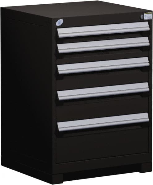 5 Drawer Black Steel Modular Storage Cabinet MPN:R5ADD-3003-091