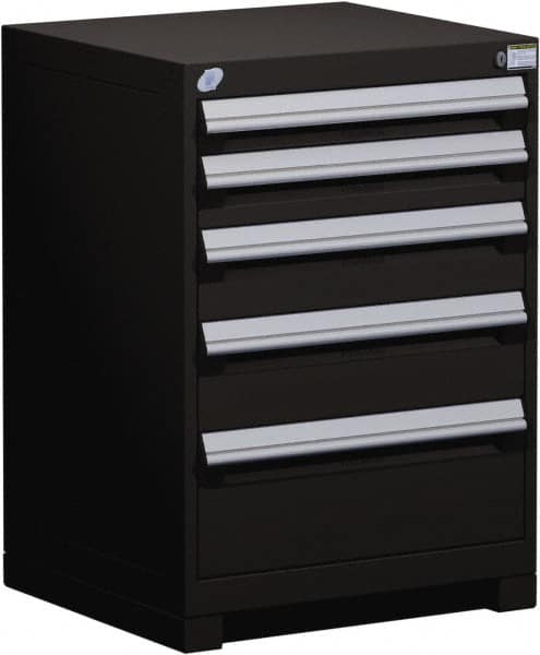 5 Drawer Black Steel Modular Storage Cabinet MPN:R5ADG-3003-091