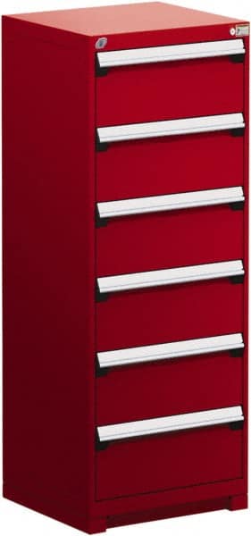 6 Drawer Flame Red Steel Modular Storage Cabinet MPN:R5ADG-5843-081