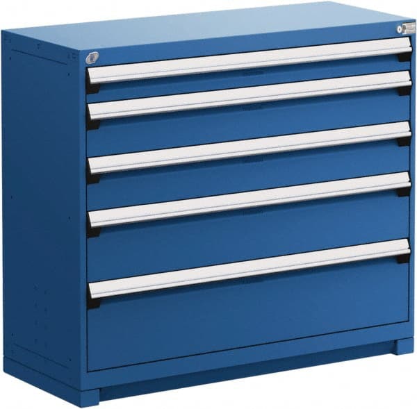 5 Drawer Avalanche Blue Steel Modular Storage Cabinet MPN:R5AKG-3805-055