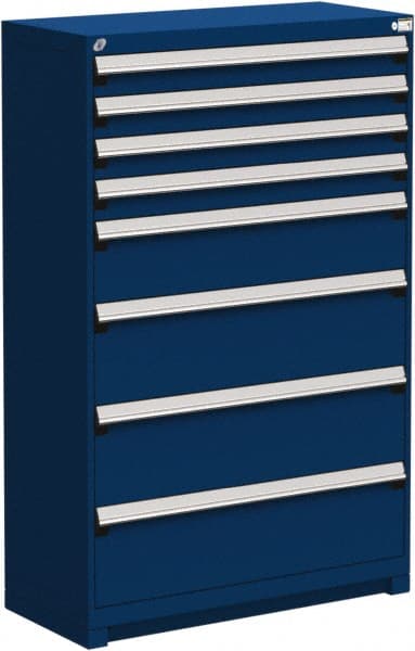 8 Drawer Avalanche Blue Steel Modular Storage Cabinet MPN:R5AJG-5803-055