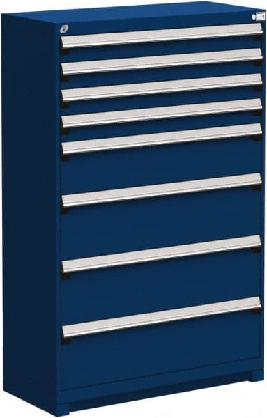 8 Drawer Avalanche Blue Steel Modular Storage Cabinet MPN:R5AJE-5803-055