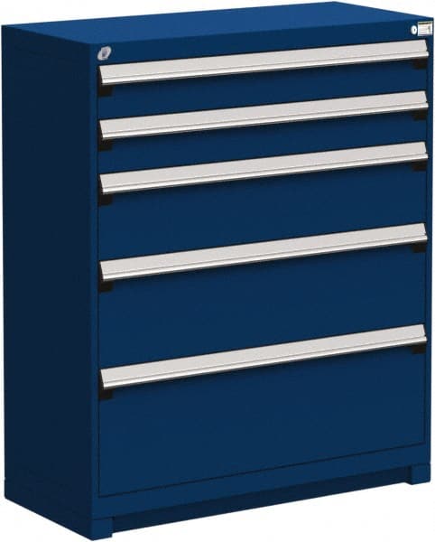 5 Drawer Avalanche Blue Steel Modular Storage Cabinet MPN:R5AJG-4405-055