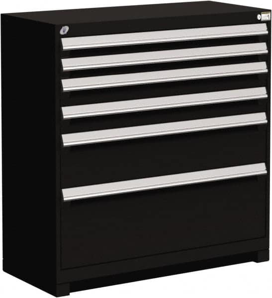 6 Drawer Black Steel Modular Storage Cabinet MPN:R5AJG-3803-091