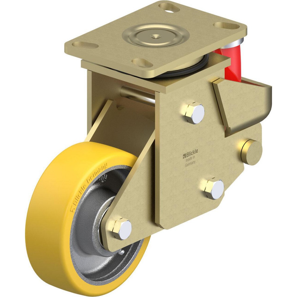 Top Plate Casters, Mount Type: Plate , Number of Wheels: 1.000 , Wheel Diameter (Inch): 10 , Wheel Material: Rubber , Wheel Width (Inch): 3-3/8  MPN:068858