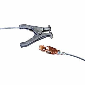 Hubbell GCSP-AH-03 Hand Clamp & Alligator Clip w/ 3 Ft. 7X19 Stranded Flex. Steel Cable GCSP-AH-03