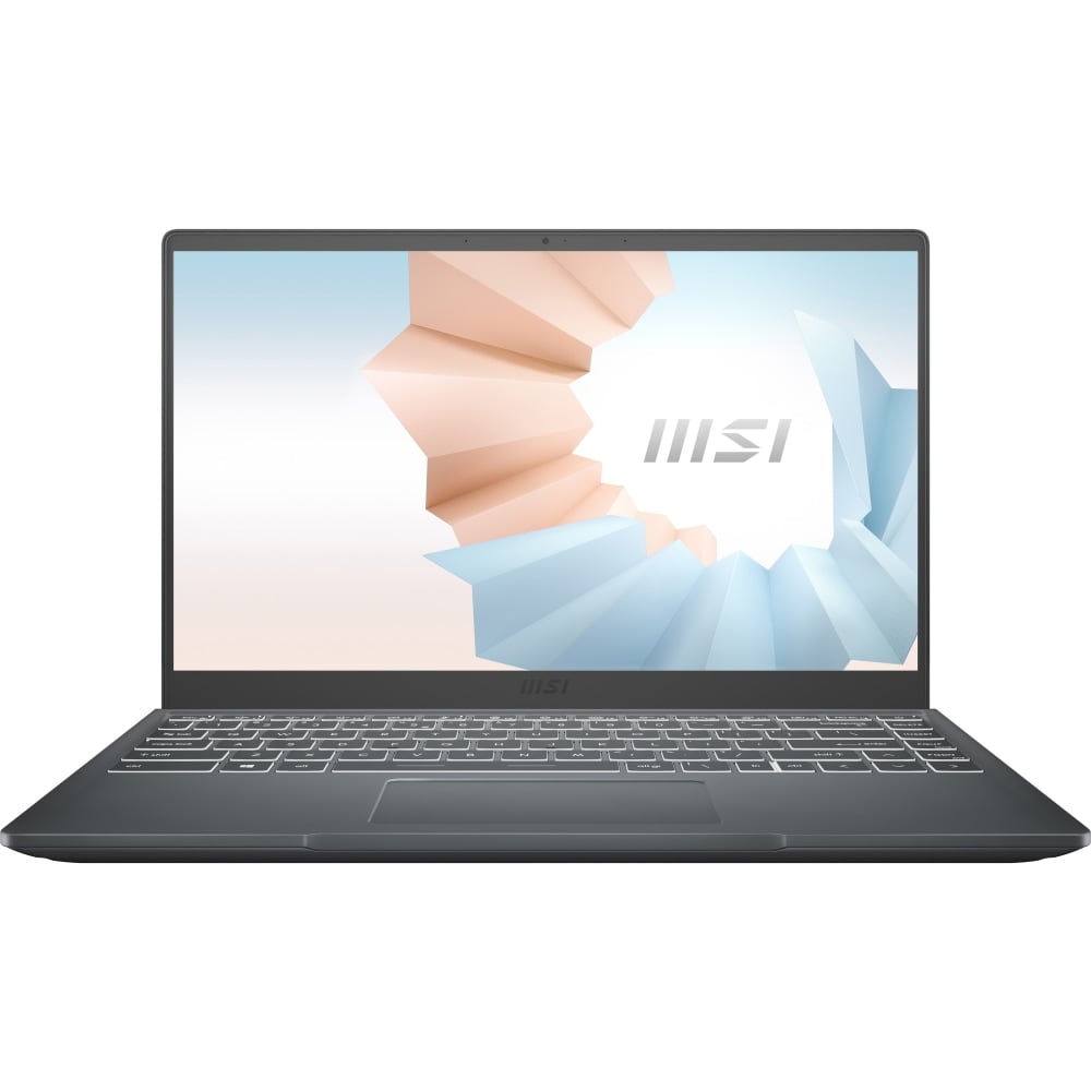 MSI Modern 14 Modern 14 B5M-053 14in Rugged Laptop - AMD Ryzen 5 5500U 2.10 GHz - 8 GB RAM - 256 GB SSD - Carbon Gray  - Windows 10 Home - AMD Radeon Graphics MPN:MODERN14R053