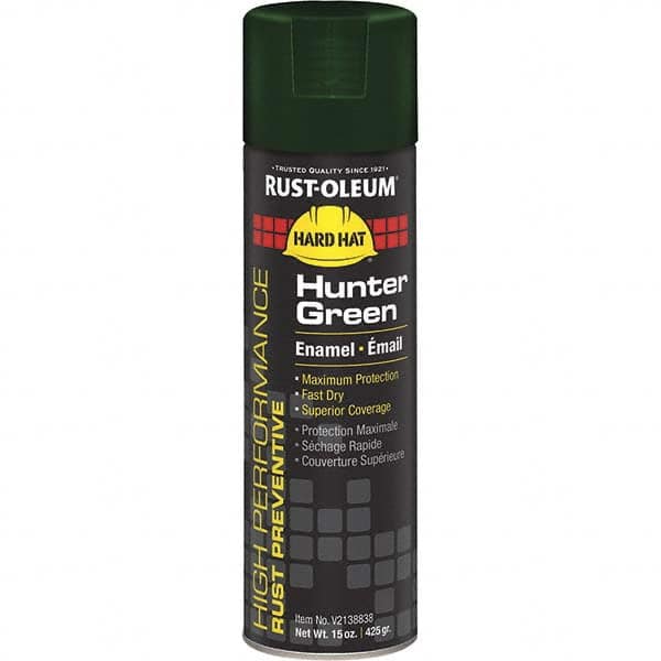 Enamel Spray Paint: Hunter Green, Gloss, 15 oz MPN:V2138838