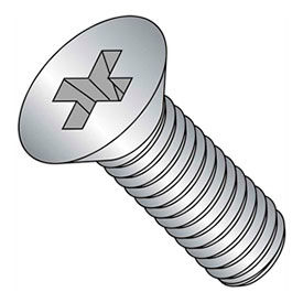 M2 x 0.4 x 20mm Machine Screw - Phillips Flat Head - Steel - Zinc - DIN 125B - Pkg of 100 CMC02020