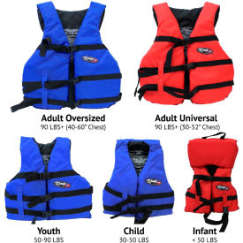 Kemp Child Universal Life Vest Red & Black 20-002-CHILD-RED 20-002-CHILD-RED