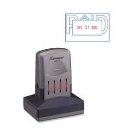 Xstamper® VersaDater Pre-Inked Message/Date Stamp PAID 1-5/16