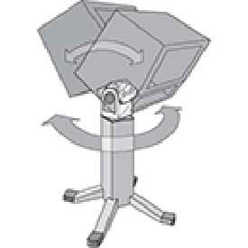 Hoffman AST44 Swivel-Tilt 5.81X4.00X4.00 Aluminum AST44