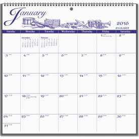 AT-A-GLANCE® Illustrators Edition Wall Calendar 12 x 12 Jan to Dec 2025 G100017