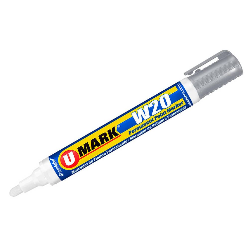 Markers & Paintsticks, Marker Type: Liquid Paint Marker, Tip Shape: Bullet, Chisel, Color: Silver, Ink Type: Xylene-free, Water Base, Fade Resistant MPN:10860