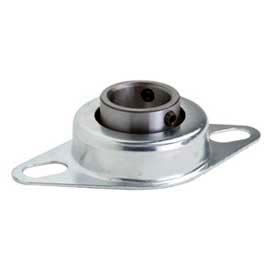 Clesco 2 Bolt Flange Mount Ball Bearing F2PS-BL-050 Pressed Steel Housing Standard 1/2