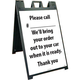 NMC Deluxe Sidewalk Stand And Sign Please Call 45