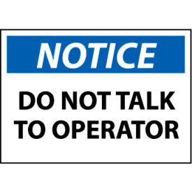 Machine Labels - Notice Do Not Talk To Operator N366AP