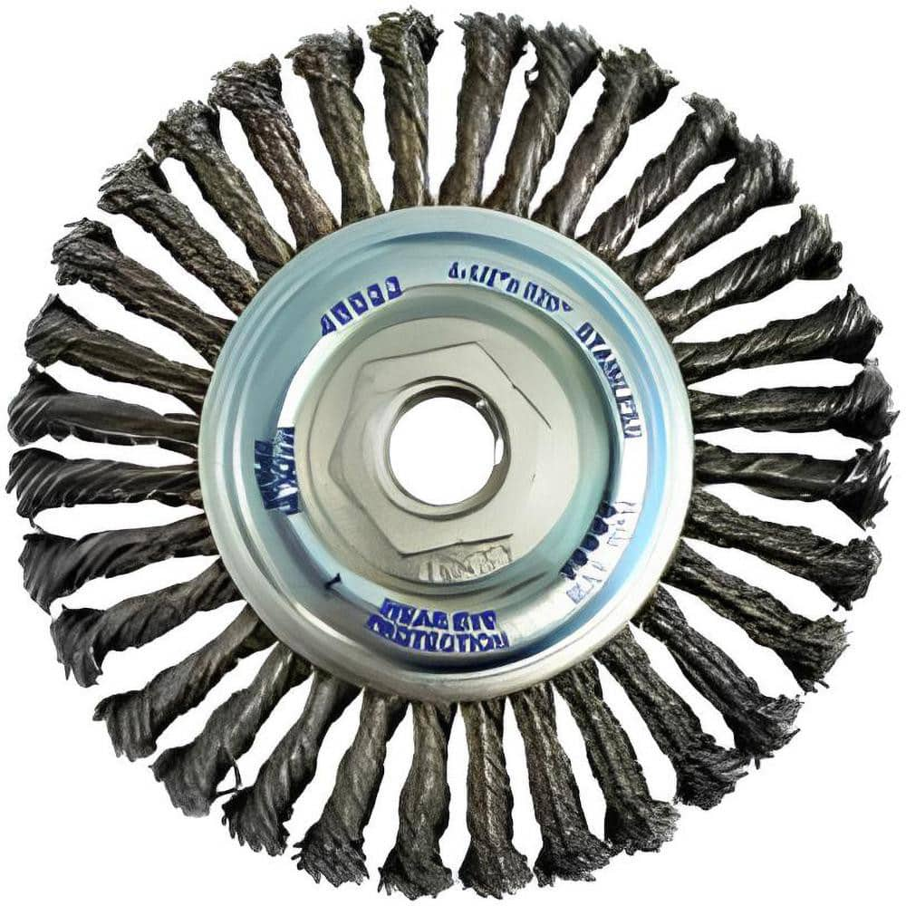 Wheel Brushes, Mount Type: Arbor Hole , Wire Type: Knotted Stringer Bead Twist , Outside Diameter (Inch): 4-1/2 , Face Width (Inch): 3/16  MPN:48042B