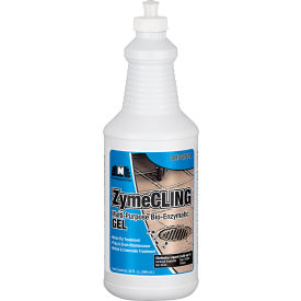 Nilodor ZymeCLING Multi-Purpose Gel with Bio-Enzymes Fresh Scent Quart Bottle 6/Case 32ZYMGEL