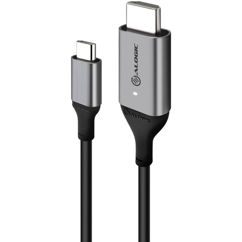 Alogic USB-C (Male) to HDMI (Male) Cable - Ultra Series - 4K 60Hz - Space Grey - 1m - 3.28 ft HDMI/USB A/V Cable for Monitor, Projector, TV, Computer, Tablet, Phone, MAC, Chromebook (Min Order Qty 3) MPN:ULCHD01-SGR