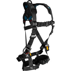 FallTech FT-One Fit Non-Belted Full Body Harness Standard 3 D-Ring Quick-Connect Legs X Large 81293DQCXL