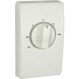 TPI Line Voltage Thermostat White Double Pole With Leads 25 Amp D2025H10DA D2025H10DA