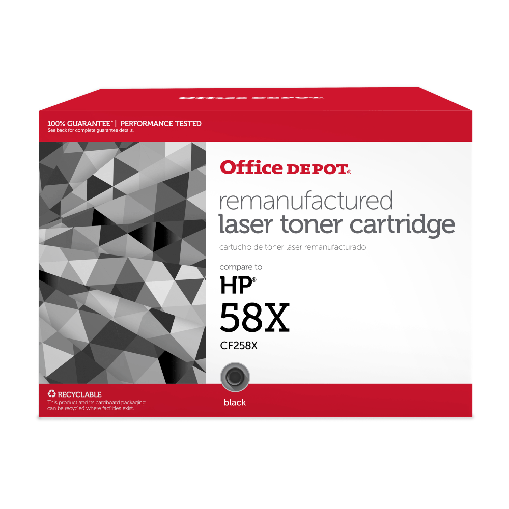 Office Depot Remanufactured Black High Yield Toner Cartridge Replacement For HP 58X, OD58X MPN:OD58X