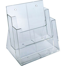 Approved 252380 Two-Tier Brochure Holder 9-1/4