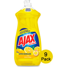 Ajax Dish Detergent Lemon Scent 28 oz. Bottle 9 Bottles/Case 44673