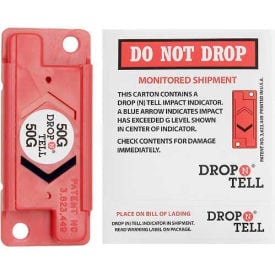 Drop N Tell® Impact Indicators For Fragile Items 15G Range Red - Pkg Qty 25 DTNR15G