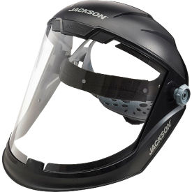 Jackson Safety®  Maxview Premium Ratchet Faceshield Chin Guard Clear PC Uncoated 14200