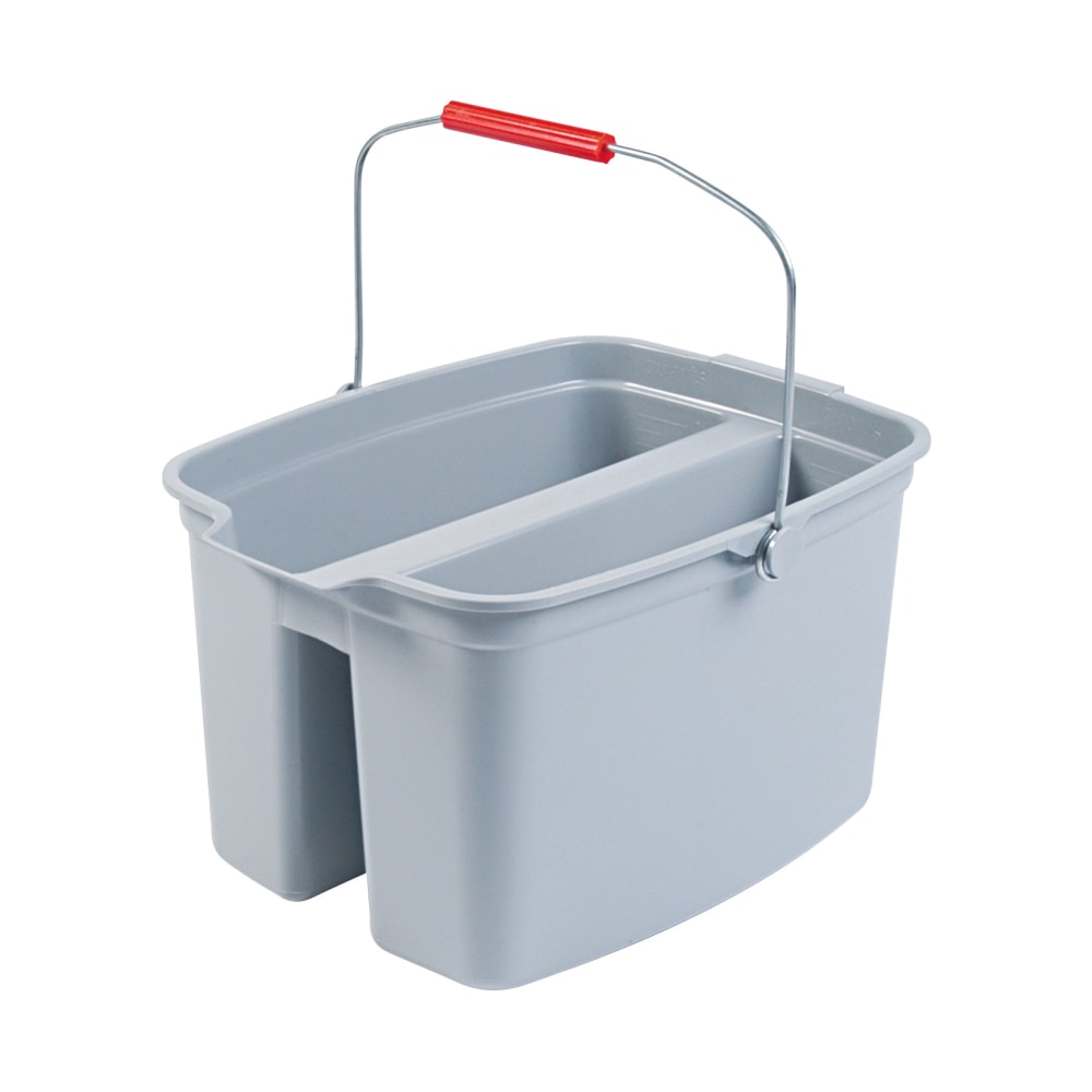 Rubbermaid Brute Double Utility Pail, 17 Qt, Gray (Min Order Qty 2) MPN:261700-GRAY