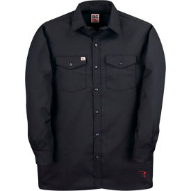 Big Bill Premium Long-Sleeve Button Down Work Shirt M Black 147-R-BLK-M