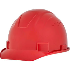 Jackson Safety Advantage Front Brim Hard Hat Non-Vented 4-Pt. Ratchet Suspension Red 20204*****##*