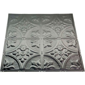 Great Lakes Tin Jamestown 2' X 2' Nail-up Tin Ceiling Tile in Argento - T51-07 T51-07