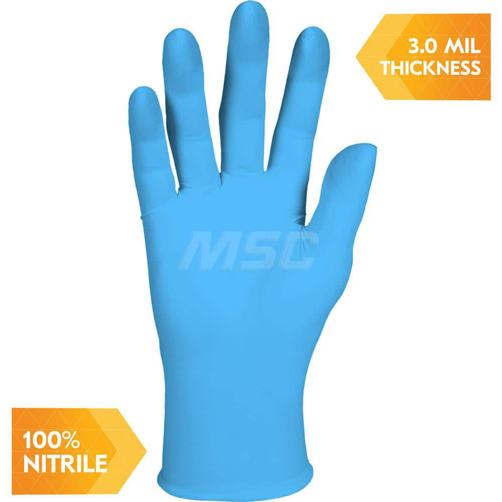 Disposable Gloves: X-Large, 3 mil Thick, Nitrile, Light Duty Grade MPN:54335