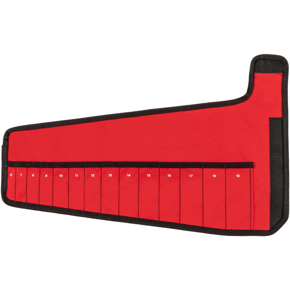 Tool Pouches & Holsters, Holder Type: Rollup Pouch , Tool Type: Combination Wrench , Closure Type: Hook & Loop , Material: Polyester , Color: Red  MPN:OTP21202