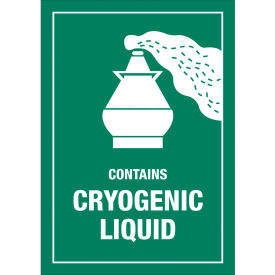 Tape Logic® Air Specialty Labels ''Contains Cryogenic Liquid'' 3