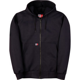 Big Bill Full Zip Hooded Sweater Indura Flame Resistant 11 Oz. XL Tall Navy DW17S11-T-NAY-XL